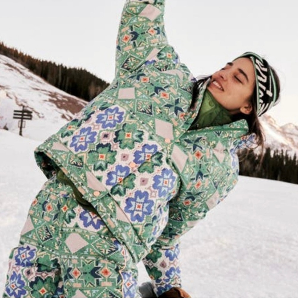 Free People Movement Bunny Slope Printed Puffer